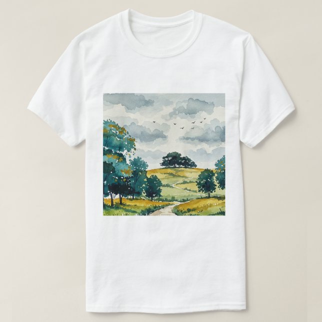 T-shirt Paysage rural (Design devant)