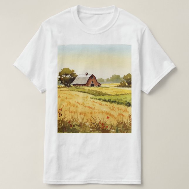 T-shirt Paysage rural (Design devant)