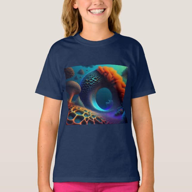 T-shirt Paysage sous-marin fragile (Devant)
