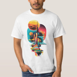 T-shirt Paysage surréaliste Abstrait