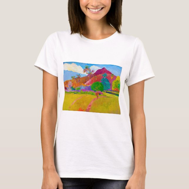 T-shirt Paysage tahitien, Gauguin (Devant)