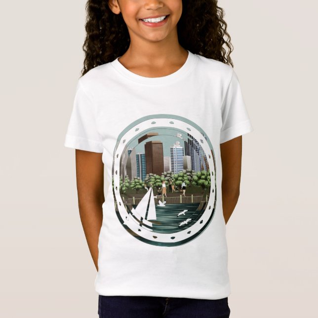 T-Shirt Paysage urbain (Devant)