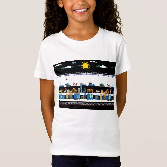 T-Shirt Paysage urbain (Devant)