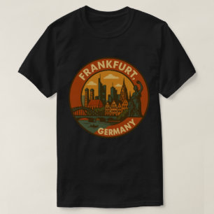 T-shirt Paysage urbain allemand de Francfort