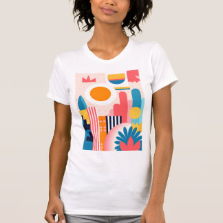 T-shirt Paysage urbain coloré