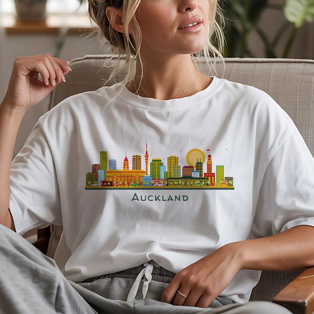 T-shirt Paysage urbain d'Auckland (Créateur téléchargé)