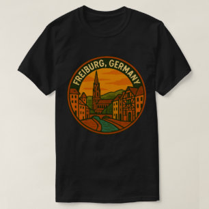 T-shirt Paysage urbain de Fribourg-en-Brisgau