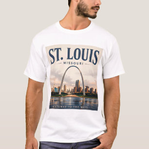 T-shirt Paysage urbain de la porte de St. Louis