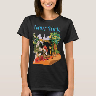 T-shirt Paysage urbain de New York vibrant voyage