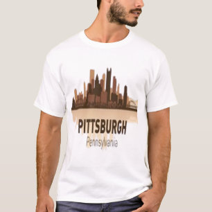 T-shirt Paysage urbain de Pittsburgh