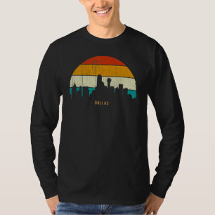 T-shirt Paysage urbain de style rétro vintage dans la vill