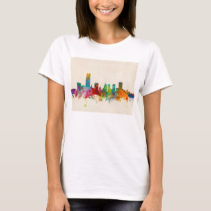 T-shirt Paysage urbain d'horizon de Ville d'Oklahoma