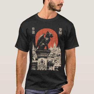 T-shirt Paysage urbain gothique de Gardien de Gargouille a