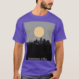 T-shirt paysage urbain minimal de kansas city