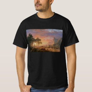 T-shirt Paysage vintage, sentier de l'Oregon par Bierstadt