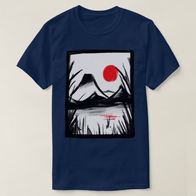 T-shirt Paysage zen (Design devant)