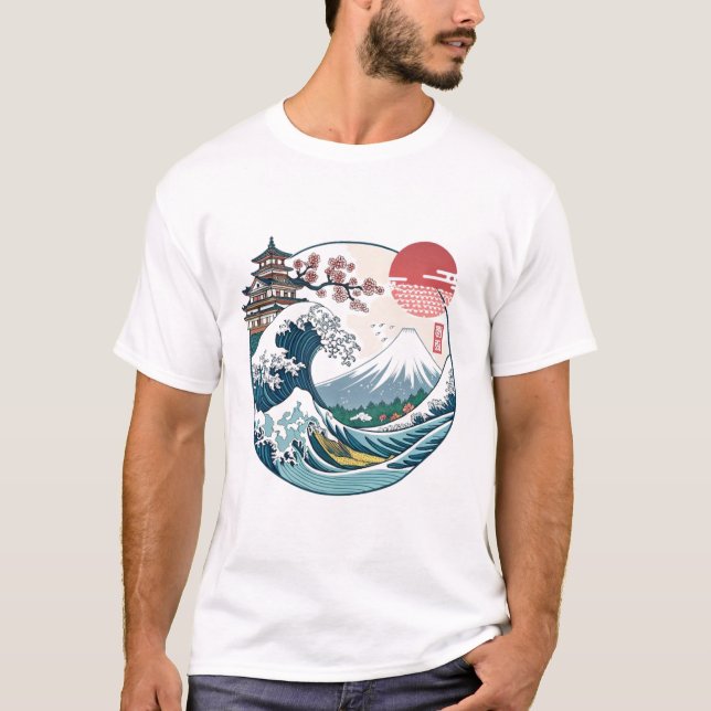 T-SHIRT PAYSAGES JAPONAIS (Devant)