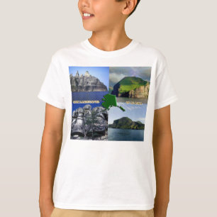 T-shirt Paysages rocheux du collage de l'Alaska