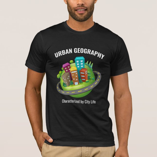 T-shirt Paysages urbains en style : Géographie urbaine Noi (Devant)