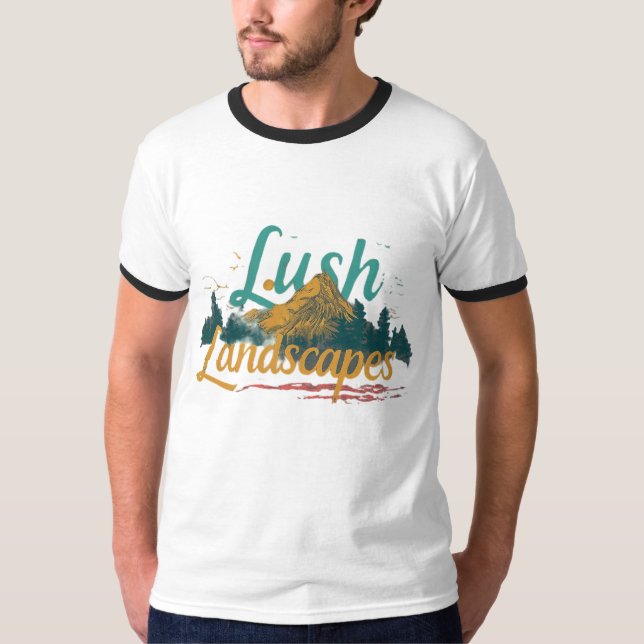 T-shirt Paysages verdoyants (Devant)