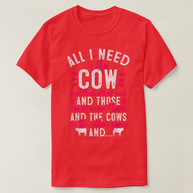 T-shirt Paysan de la vache cadeau de l'agriculture (Design devant)