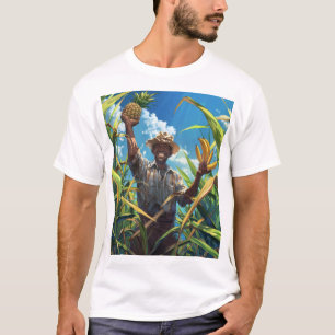 T-shirt paysan malgache souriant