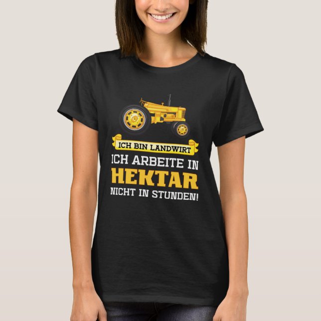 T-shirt Paysans grand-père père tracteur fermier plante fa (Devant)