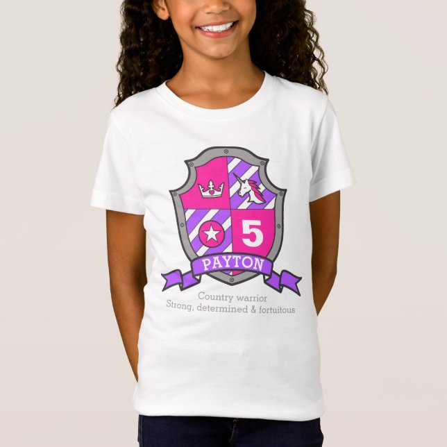 T-Shirt Payton nom signifiant 5e anniversaire princesse ch (Devant)