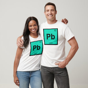 T-shirt Pb - Chimie du plomb Symbole du tableau périodique