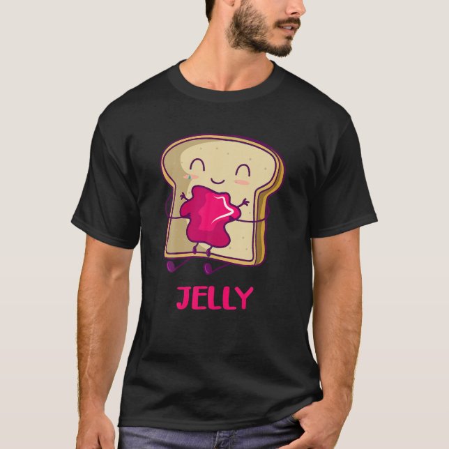 T-shirt PB J Beurre d'arachide Jelly Blueberry Famille Cor (Devant)