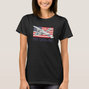 T-shirt PBY Catalina Américain Hydravion WW2 Diagramme USA