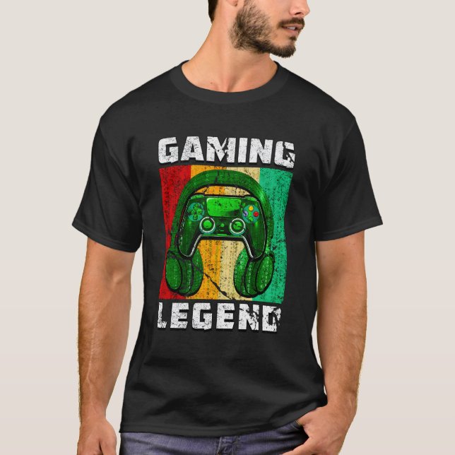 T-shirt Pc Gaming Legend Son Frère Jeux Vidéo N Gamer (Devant)