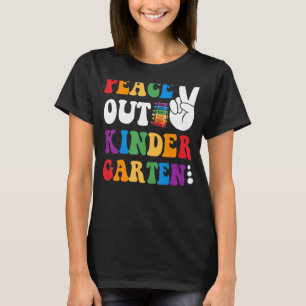 T-shirt Pcrayon couleur amusant Paix Connexion Hors jardin