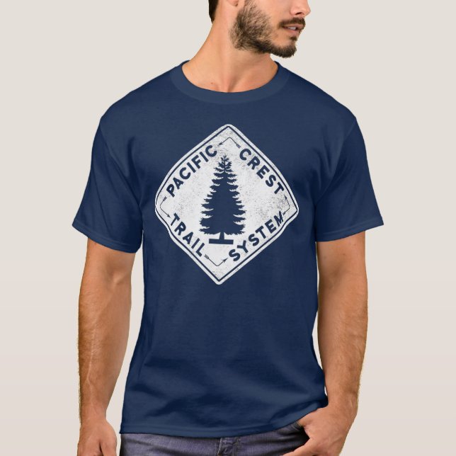 T-shirt PCT Pacific Crest Trail System Hippodrome Pour Ran (Devant)