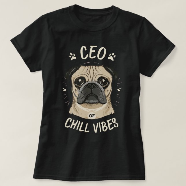 T-shirt PDG de chill vibes Carlin mignon (Design devant)