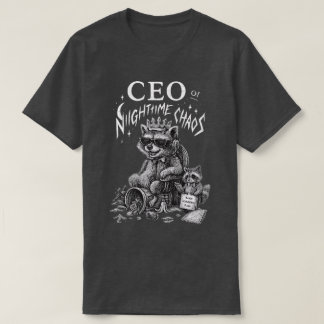 T-shirt PDG de Nighttime Chaos Raccoon Art