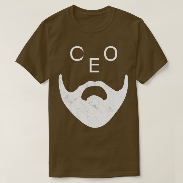 T-shirt PDG drôle avec barbe (Design devant)