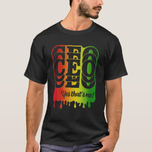 T-shirt PDG qui dégouline de pouvoir Fierté africaine June