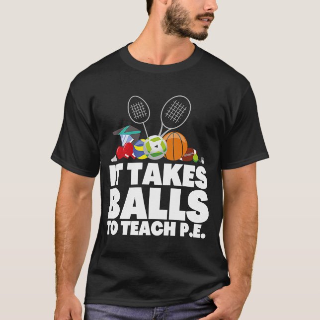 T-shirt PE Enseignant D'Éducation Physique Et P E Enseigna (Devant)