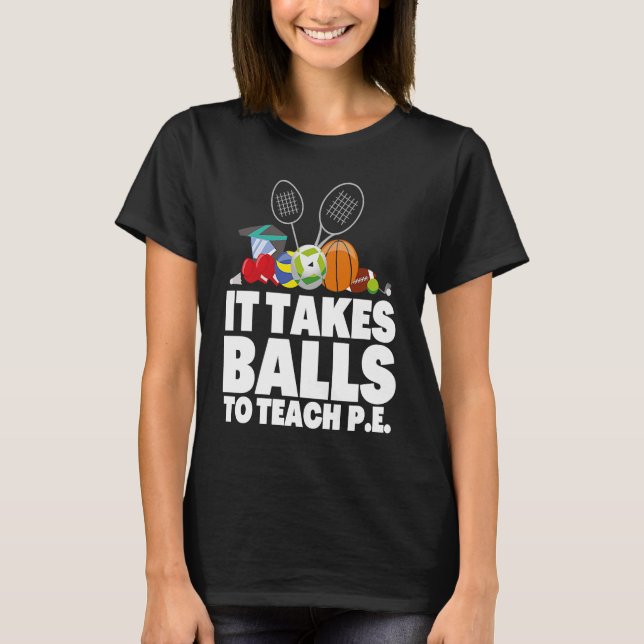 T-shirt PE Enseignant D'Éducation Physique Et P E Enseigna (Devant)