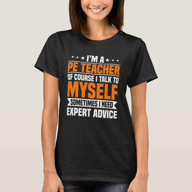 T-shirt PE Enseignant Gym Entraîneur Enseignement physique (Devant)