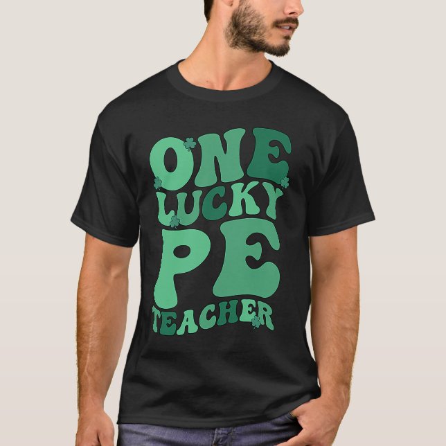 T-shirt PE Teacher St Patrick's Day Physical Education Tea (Devant)