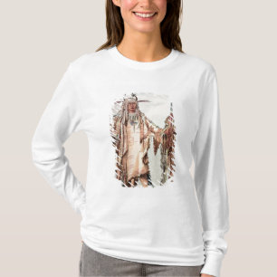 T-shirt Pe-Toh-Pipi-Baiser indien Blackfoot, les nervures