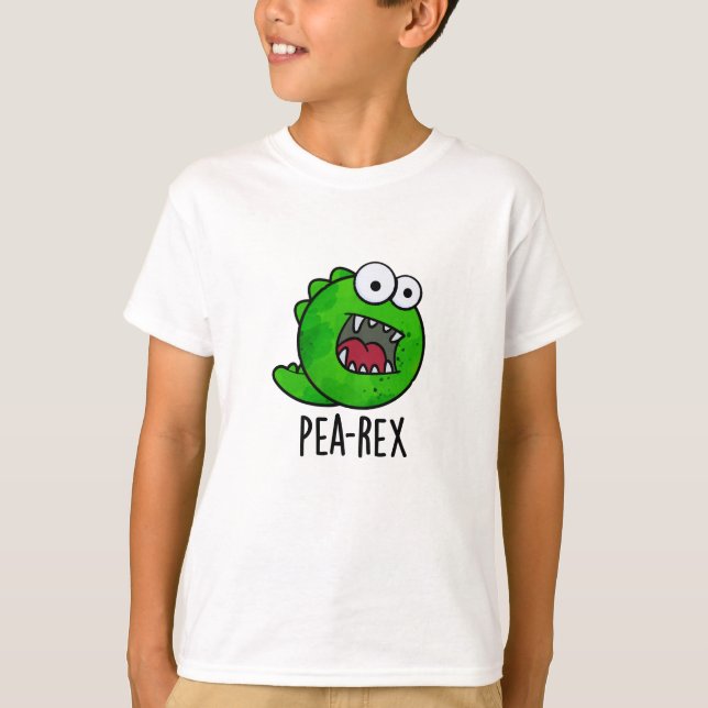T-shirt Pea Rex Dinosaur Dinosaure Veggie TRex Pun (Devant)