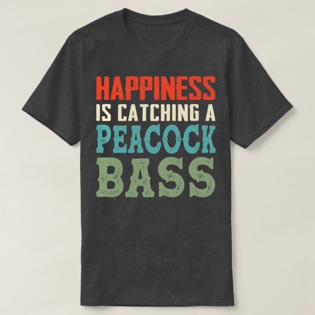T-shirt PeaBass Pêche Bonheur Catch PeaBass (Design devant)