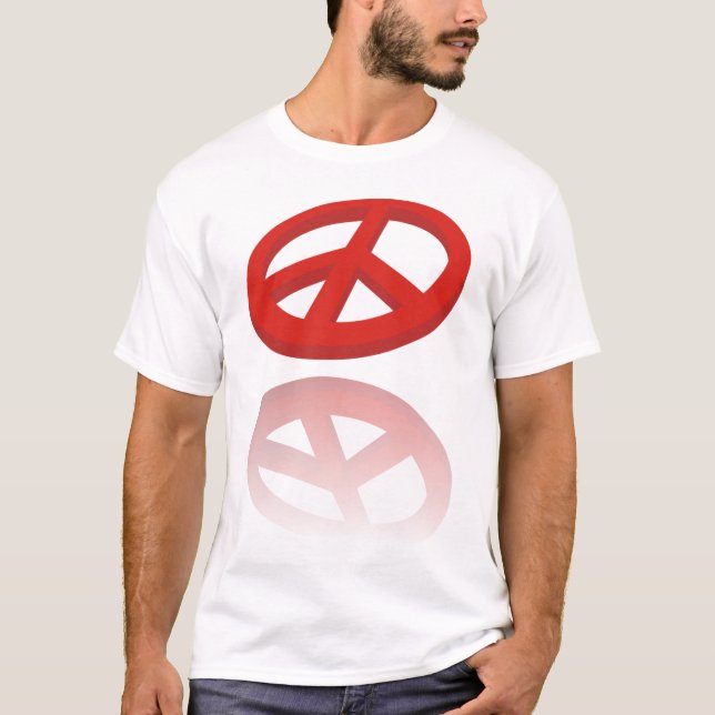 T-shirt Peace 3D / reflexion (Devant)