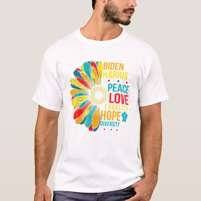 T-shirt Peace Diversity Equality (Devant)