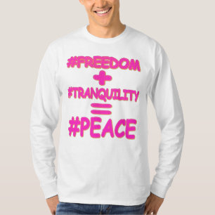 T-shirt "PEACE EQUATION" Mignonne conception. Commandez dè