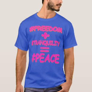 T-shirt "PEACE EQUATION" Mignonne conception. Commandez dè