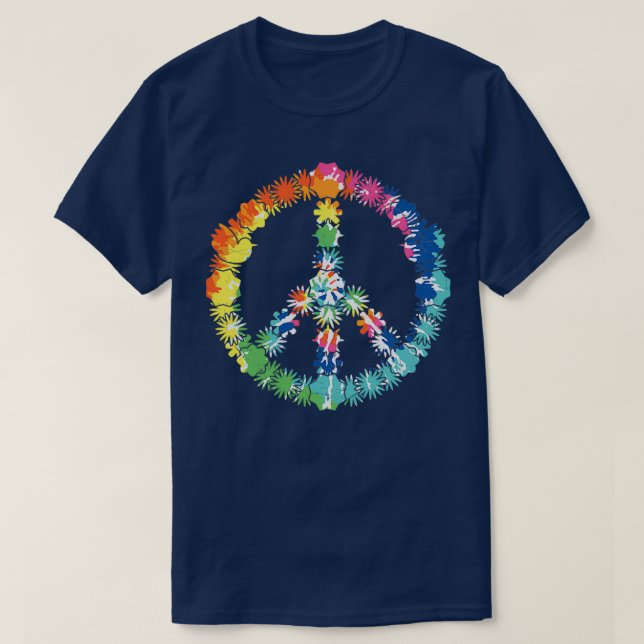 T-shirt Peace Hippie Boho Chick (Design devant)